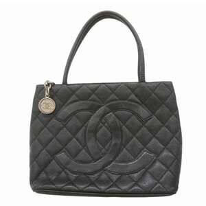 CHANEL Black Caviar Leather Reissue Tote Bag